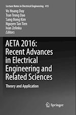 AETA 2016: Recent Advances in Electrical Engineering and Related Sciences