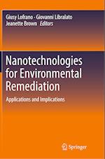 Nanotechnologies for Environmental Remediation