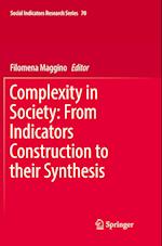 Complexity in Society: From Indicators Construction to their Synthesis