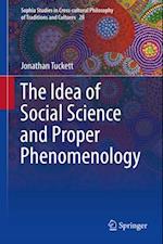 Idea of Social Science and Proper Phenomenology