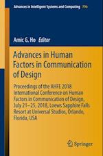 Advances in Human Factors in Communication of Design