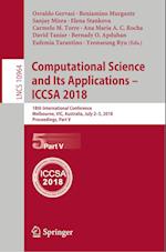 Computational Science and Its Applications – ICCSA 2018