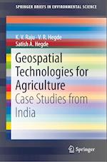 Geospatial Technologies for Agriculture