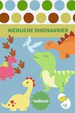 Niedliche Dinosaurier Malbuch
