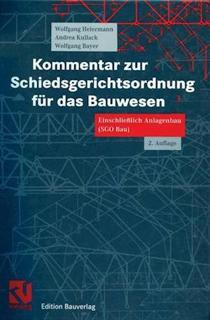 Kommentar Zur Schiedsgerichtsordnung Fur Das Bauwesen