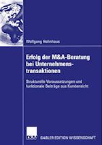 Erfolg der M&A-Beratung bei Unternehmenstransaktionen