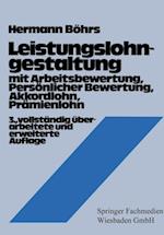 Leistungslohngestaltung