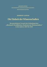 Die Einheit der Wissenschaften