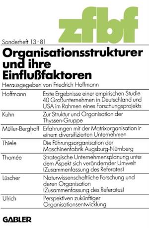 Organisationsstrukturen und ihre Einflußfaktoren