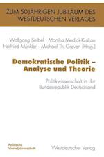 Demokratische Politik — Analyse und Theorie