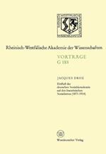 Einfluß der deutschen Sozialdemokratie auf den französischen Sozialismus (1871–1914)