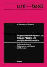 Programmierte Aufgaben zur linearen Algebra und analytischen Geometrie