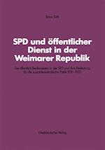 SPD und öffentlicher Dienst in der Weimarer Republik