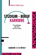 Studium — Beruf — Karriere