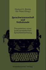 Sprachwissenschaft und Volkskunde