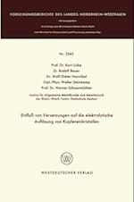 Einfluß von Versetzungen auf die elektrolytische Auflösung von Kupfereinkristallen