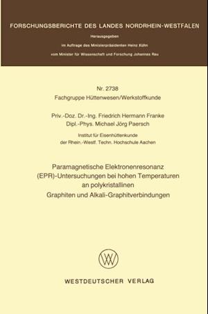 Paramagnetische Elektronenresonanz (EPR)-Untersuchungen bei hohen Temperaturen an polykristallinen Graphiten und Alkali-Graphitverbindungen