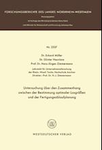 Untersuchung über den Zusammenhang zwischen der Bestimmung optimaler Losgrößen und der Fertigungsablaufplanung