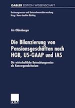 Die Bilanzierung von Pensionsgeschäften nach HGB, US-GAAP und IAS