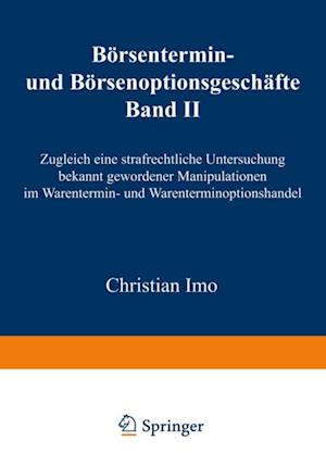 Börsentermin- und Börsenoptionsgeschäfte