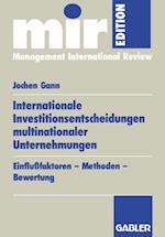 Internationale Investitionsentscheidungen multinationaler Unternehmungen