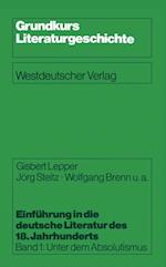 Einführung in die deutsche Literatur des 18. Jahrhunderts