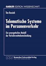 Telematische Systeme im Personenverkehr