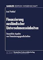 Finanzierung ausländischer Unternehmenseinheiten