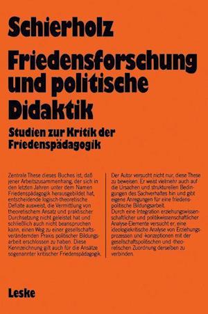 Friedensforschung und Politische Didaktik