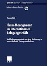 Claim-Management im internationalen Anlagengeschäft