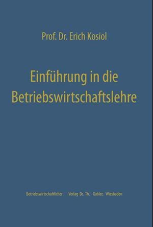 Einführung in die Betriebswirtschaftslehre