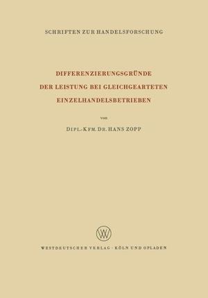 Differenzierungsgründe der Leistung bei Gleichgearteten Einzelhandelsbetrieben