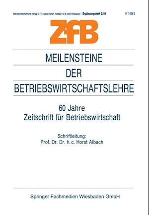 Meilensteine der Betriebswirtschaftslehre