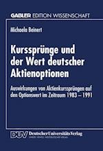 Kurssprünge und der Wert deutscher Aktienoptionen