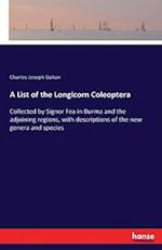 A List of the Longicorn Coleoptera