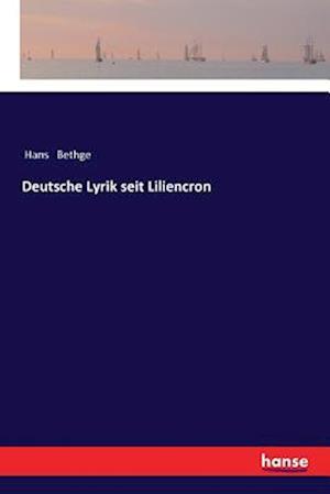 Deutsche Lyrik seit Liliencron