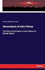 Descendants of John Pitman