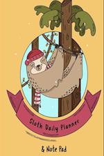 Sloth Daily Planner & Note Pad