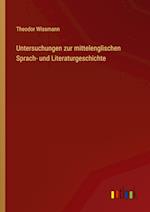 Untersuchungen zur mittelenglischen Sprach- und Literaturgeschichte