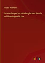 Untersuchungen zur mittelenglischen Sprach- und Literaturgeschichte