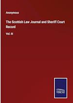 The Scottish Law Journal and Sheriff Court Record