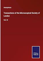 Transactions of the Microscopical Society of London