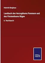 Landbuch des Herzogthums Pommern und des Fürstenthums Rügen