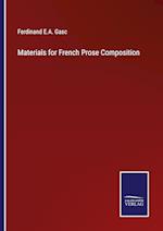 Materials for French Prose Composition