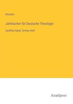 Jahrbu¿cher fu¿r Deutsche Theologie