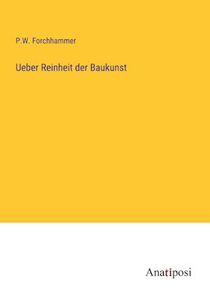 Ueber Reinheit der Baukunst