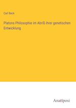 Platons Philosophie im Abriß ihrer genetischen Entwicklung