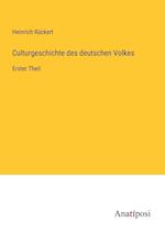 Culturgeschichte des deutschen Volkes