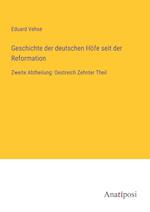 Geschichte der deutschen Höfe seit der Reformation