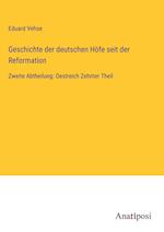 Geschichte der deutschen Höfe seit der Reformation